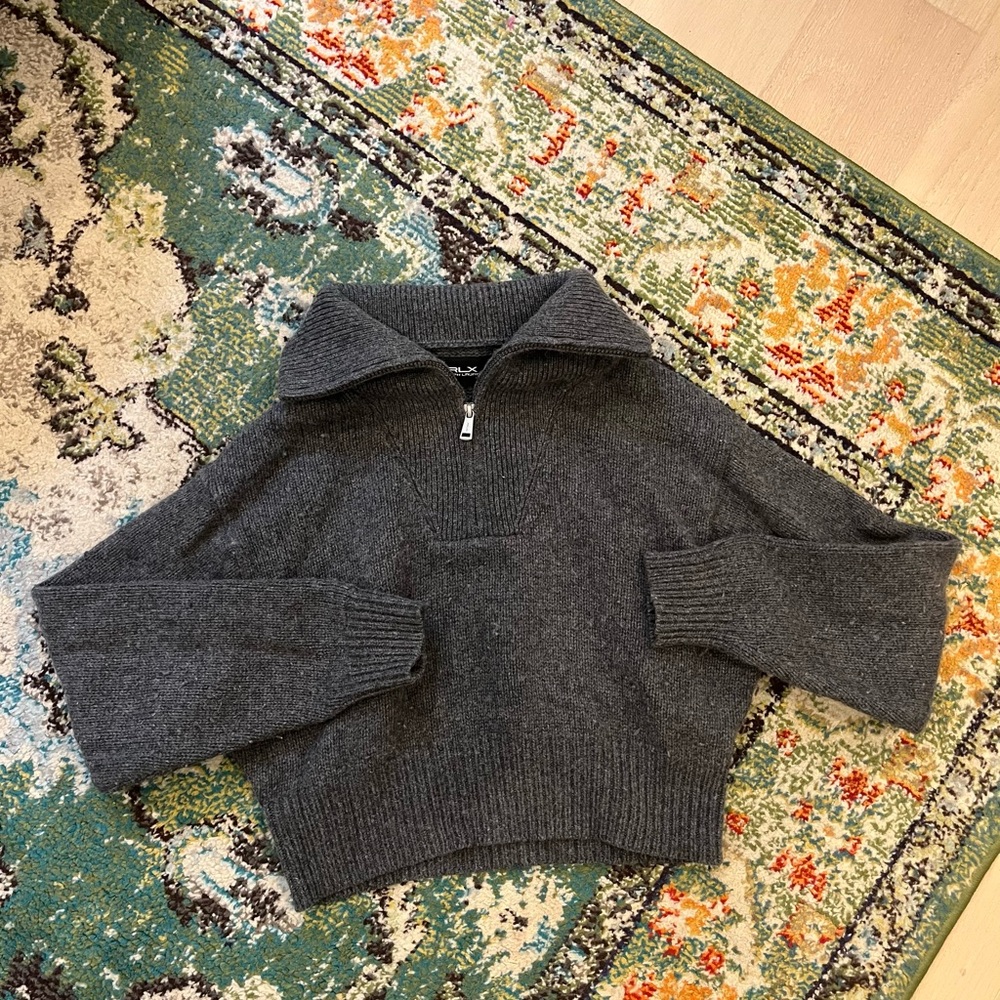 RLX Cropped Half Zip sweater